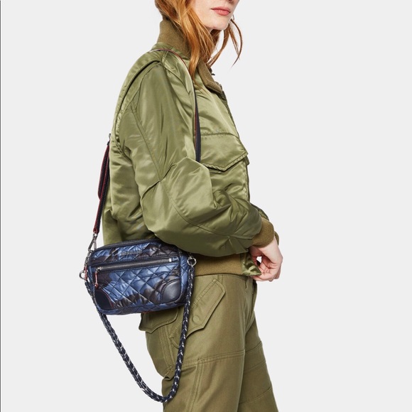 MZ Wallace Handbags - NEW MZ Wallace Mini Crosby In Blue Camo